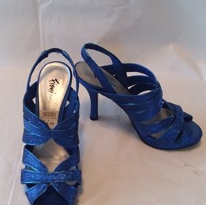 Fioni Night Helix Sparkly Blue Holiday Party